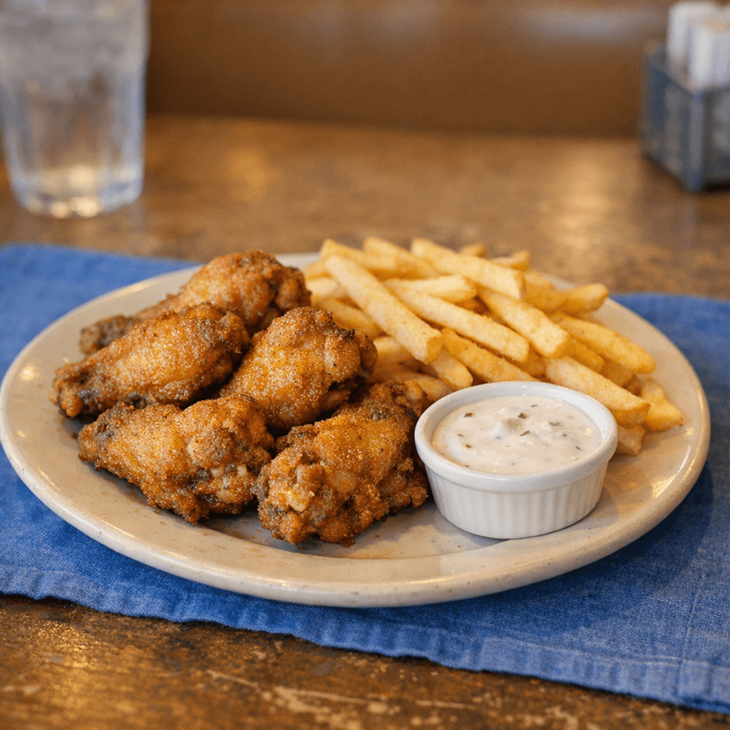 Fried Chicken Wings (6pc)