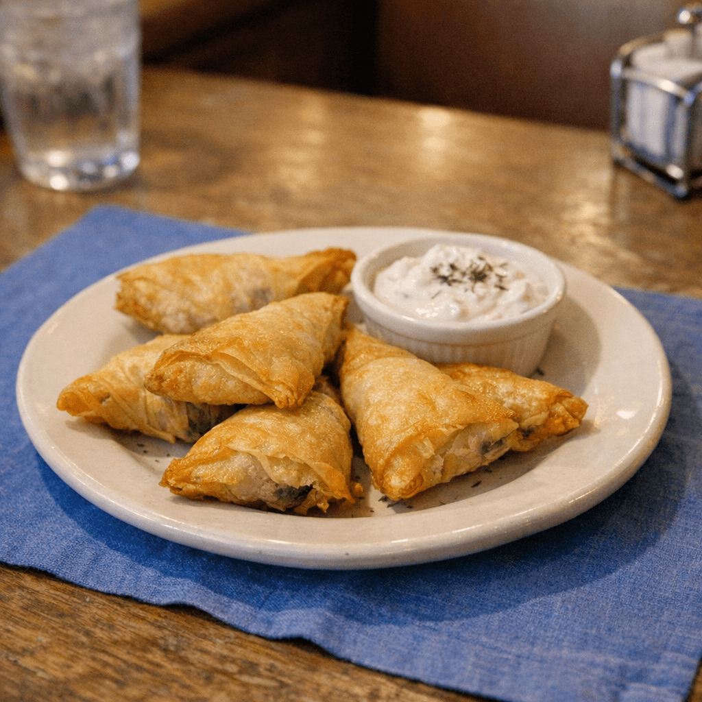 Fried Spinach (5pc) (Spanakopita)