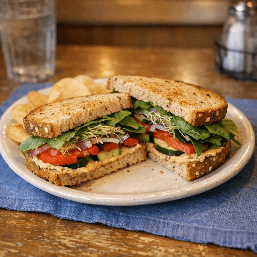 Hummus Veggie Sandwich